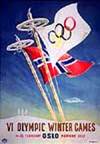 Эмблема плакат VI зимние Олимпийские игры